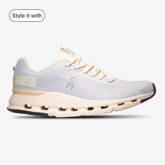 On women's sneakers athletic shoes CLOUDNOVA FORM in fawn/lavender sz 9 - Picture 3 of 7